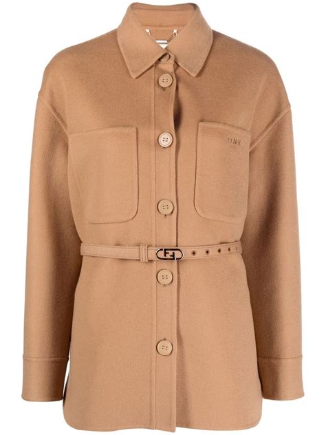 fendi buckle coat|FENDI logo.